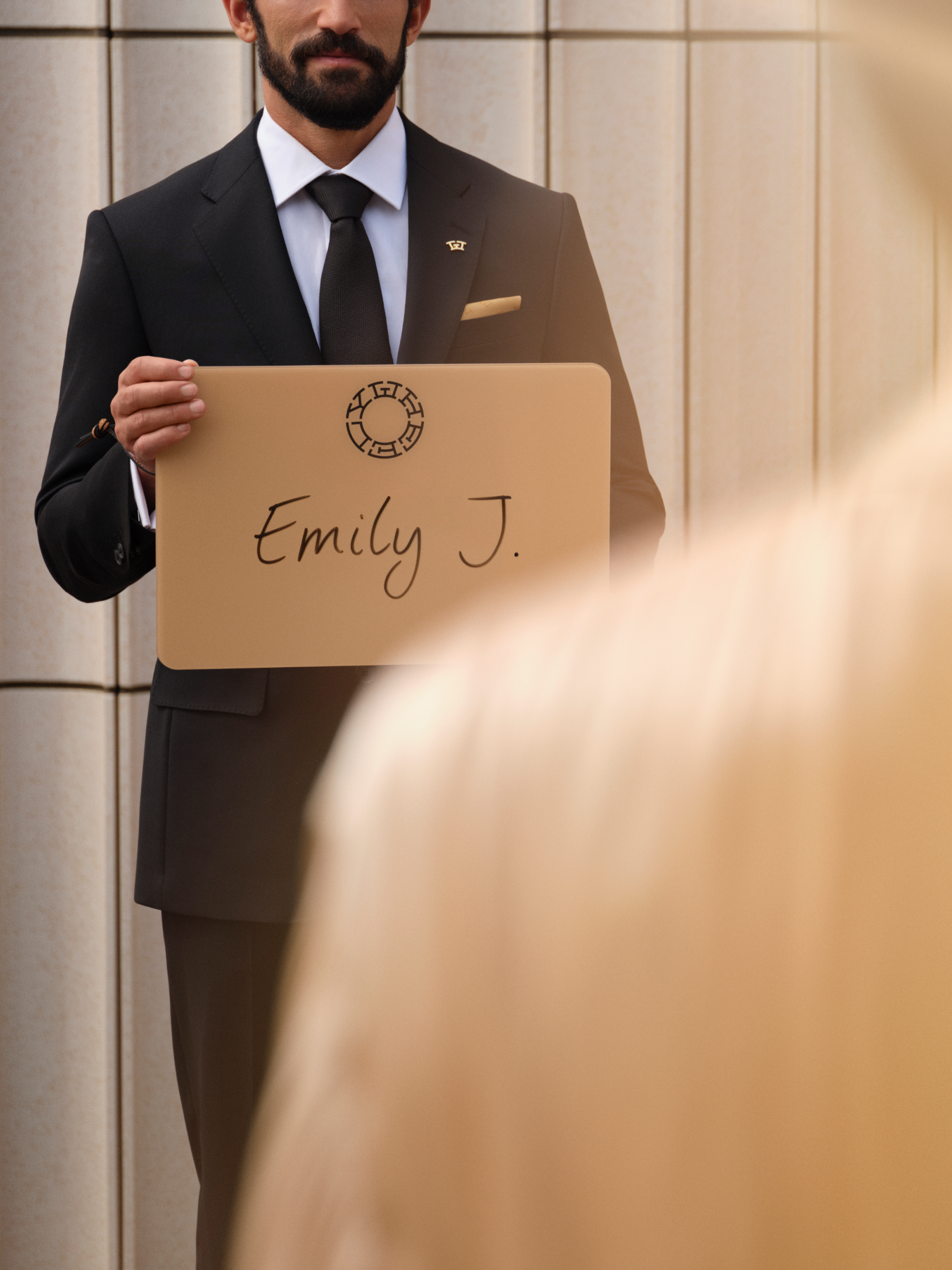 PAP Meet and Greet Chauffeur Standing with a name board bottom page